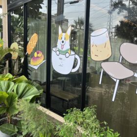 พิมพ์สติ๊เกอร์ติดกระร้านกาแฟ