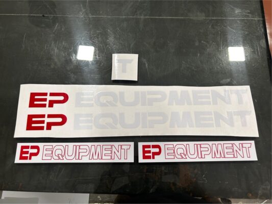 สติ๊กเกอร์ไดคัท EPEQUPMENT แดงขาว
